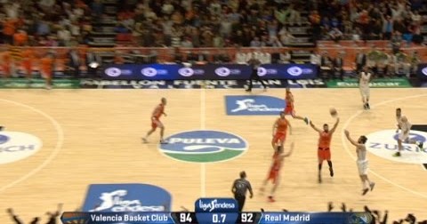 Estratosférico Canaston Triple de Sergio Llull – Valencia Basket Club – Real Madrid