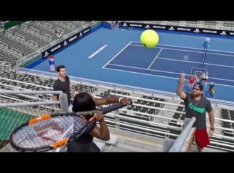 #Tennis Trick Shots Ft. Serena Williams | Dude Perfect