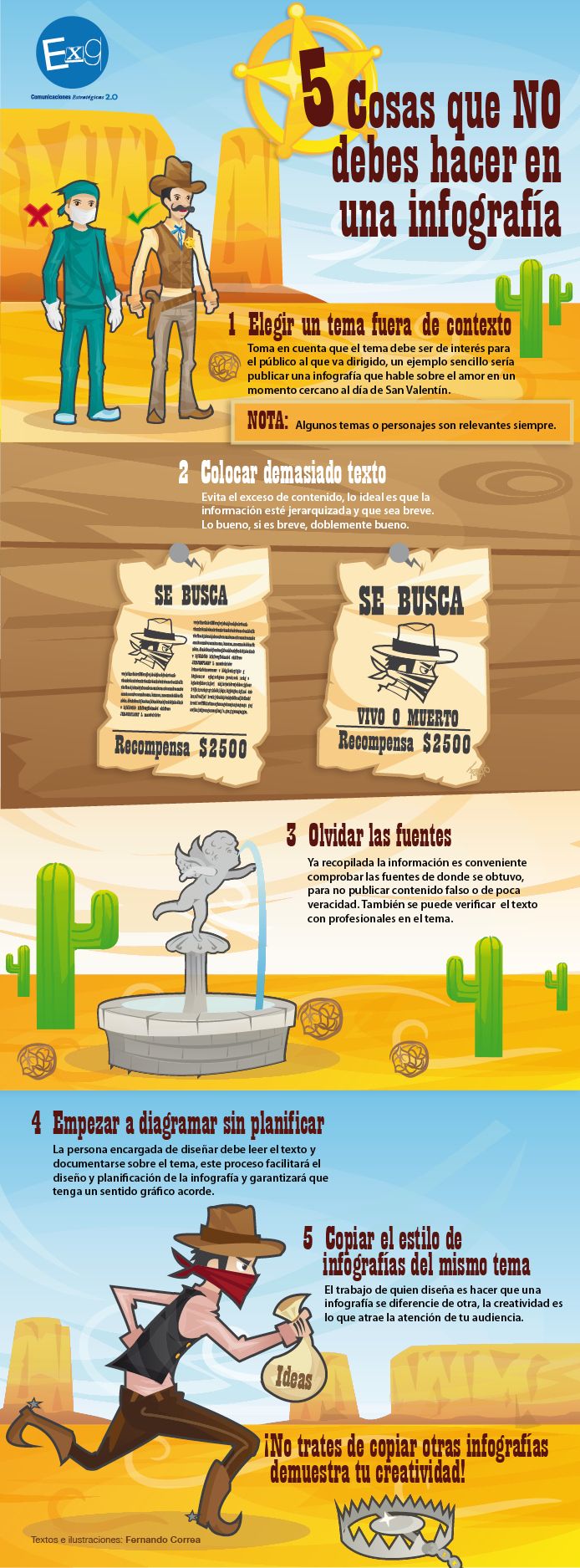 5 cosas que no debes hacer en una infografía #infografia #infographic #design