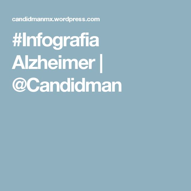 #Infografia Alzheimer