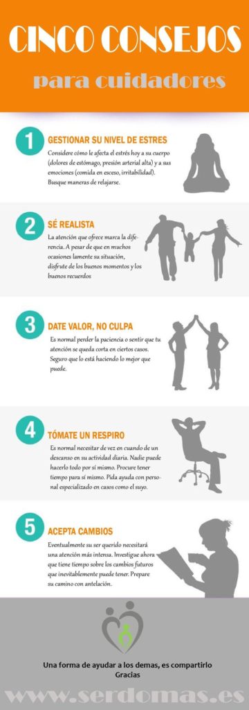 Cinco consejos para cuidadores