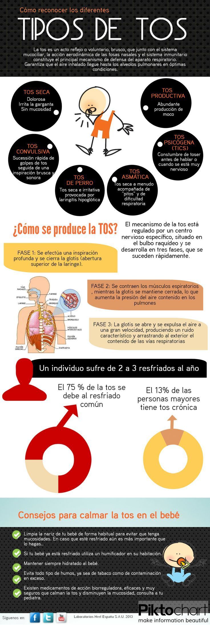 Cómo reconocer los diferentes tipos de tos