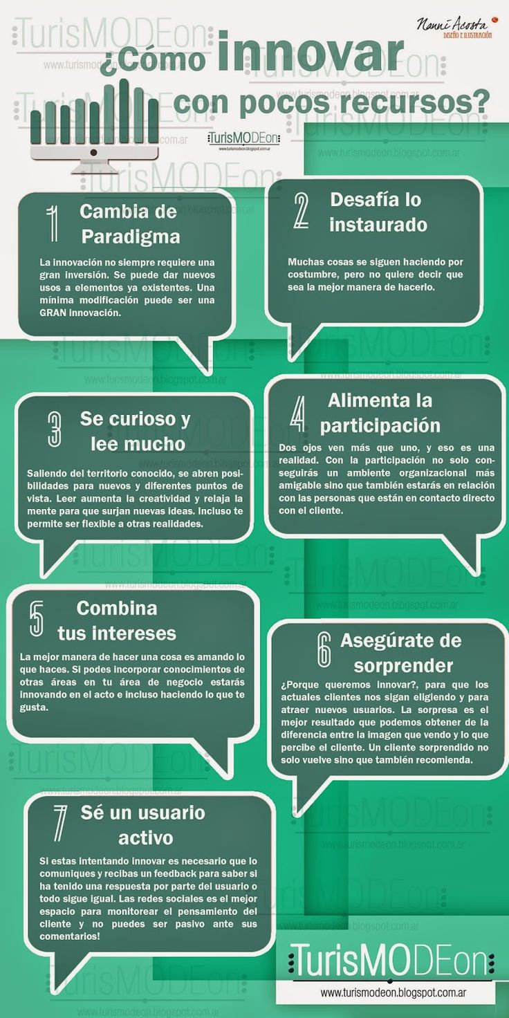 #Infografia #Curiosidades Innovar con pocos recursos. #TAVnews