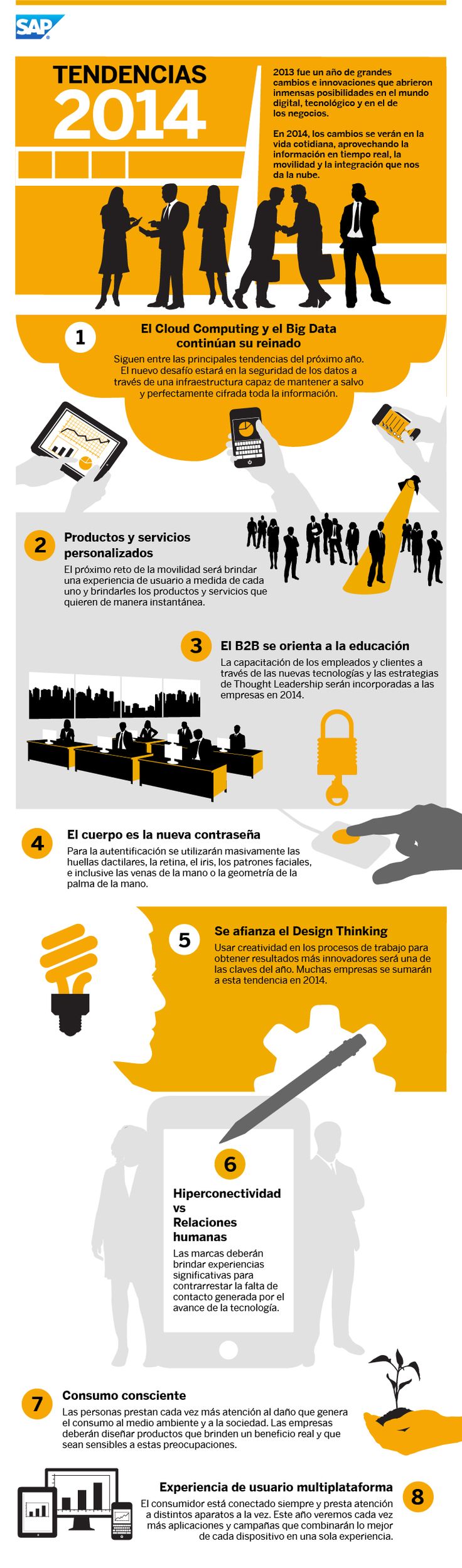 Tendencias digitales para 2014 #infografia #infographic