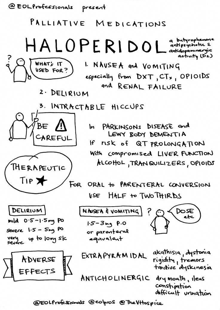 Haloperidol Sketchnote