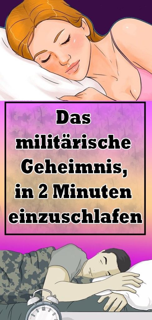 Das militärische Geheimnis, in zwei Minuten einzuschlafen