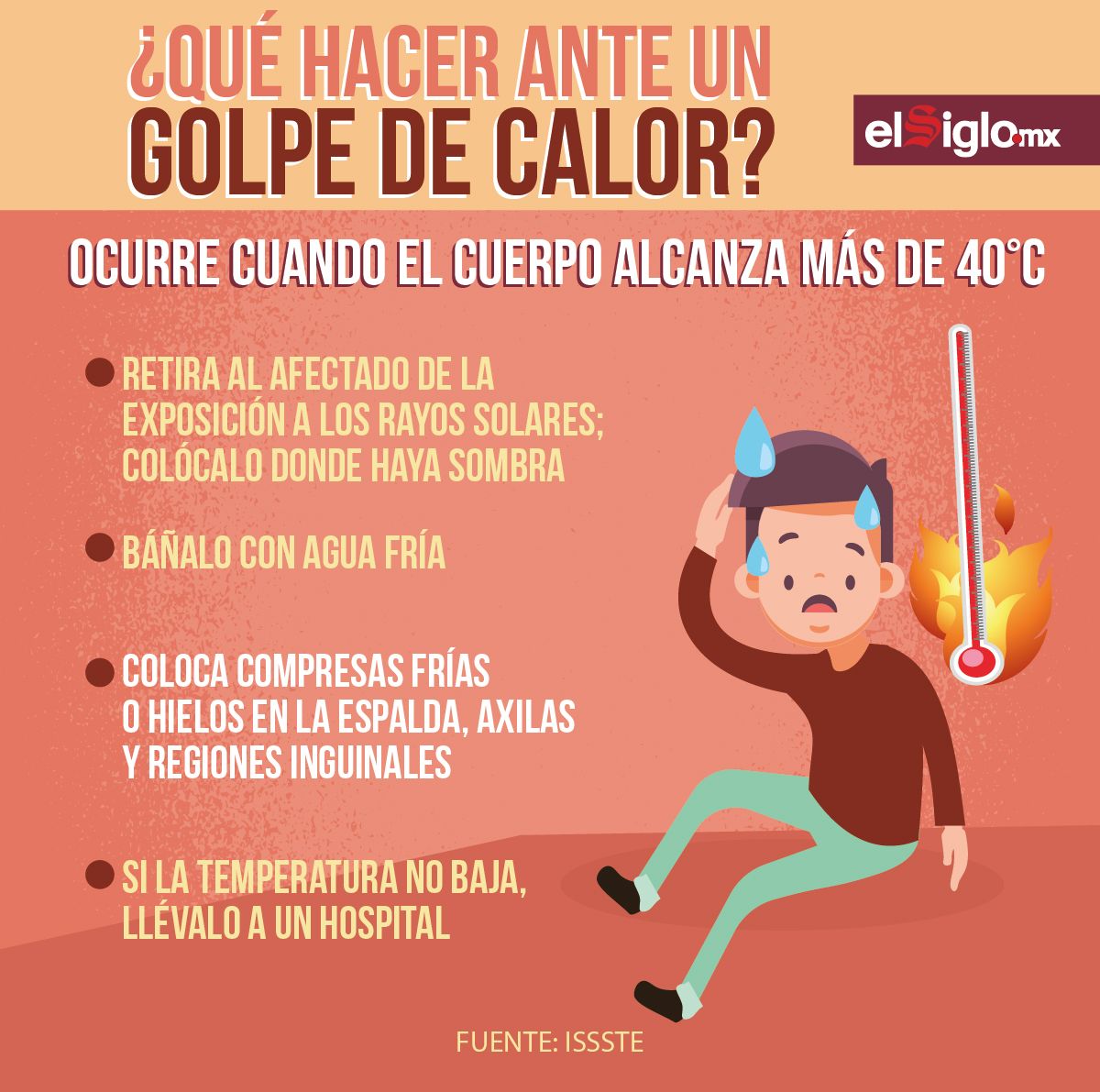 ¿Qué hacer ante un golpe de calor? 