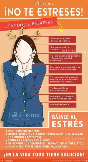 No te estreses #infografia #infographic #health - TICs y Formación