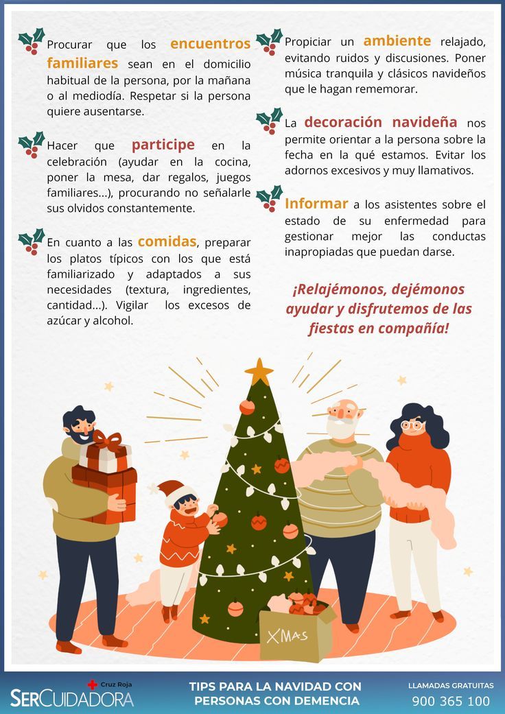 Tips para la navidad con personas con demencia