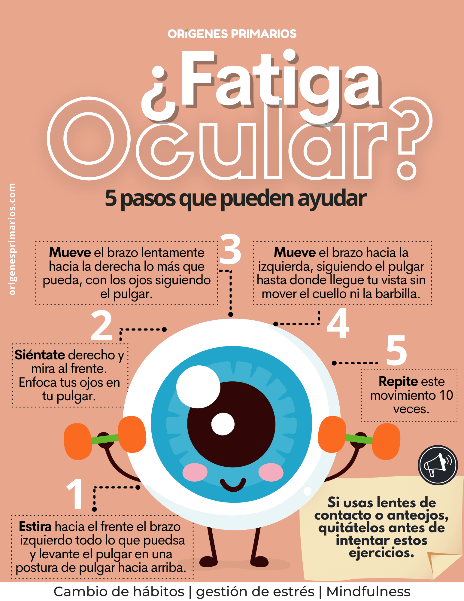 Ejercicio Cambio de enfoque para la fatiga ocular