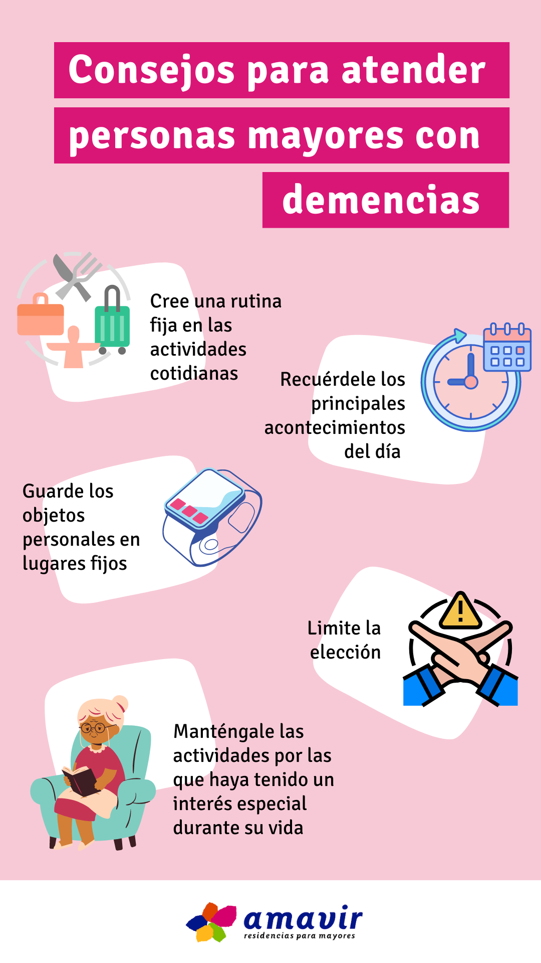 Consejos para atender personas mayores con demencias