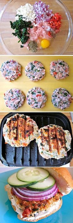 Mediterranean Turkey Burgers