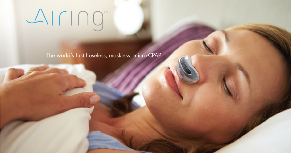 Airing: the first hoseless, maskless, micro-CPAP