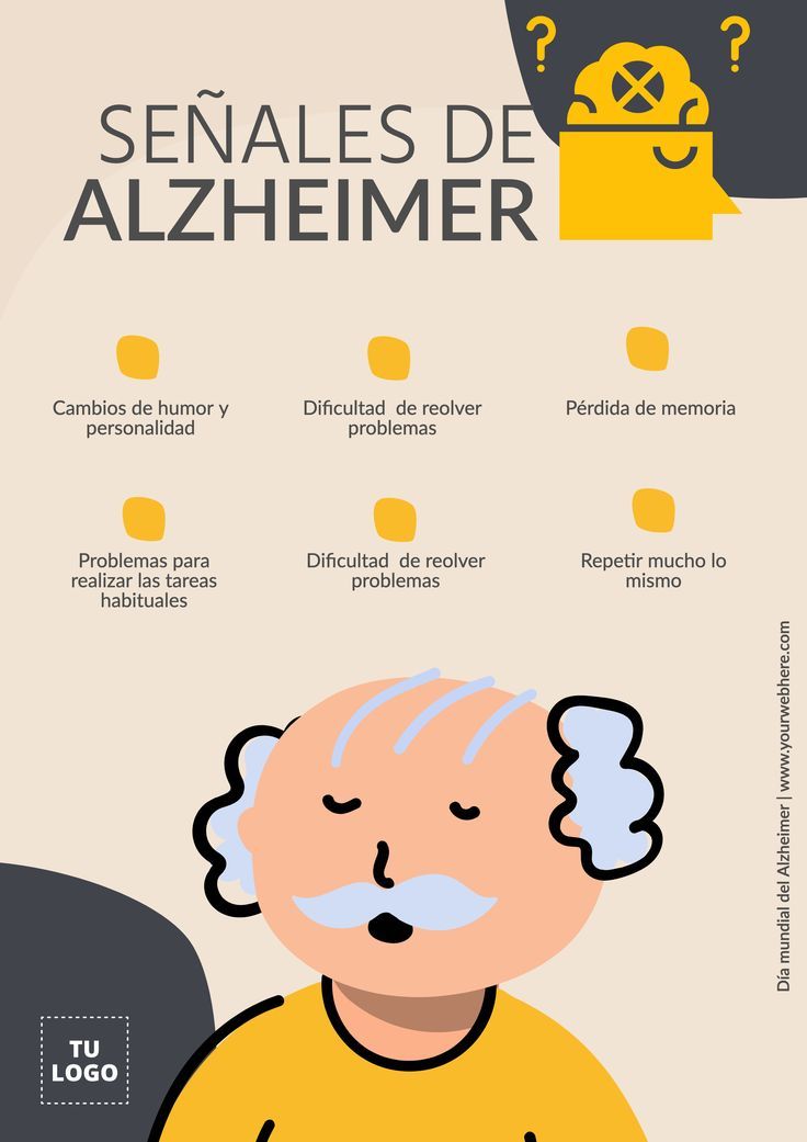 Infografía del Día Mundial del Alzheimer editable