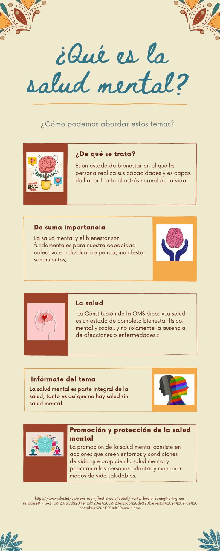 La salud mental infografia