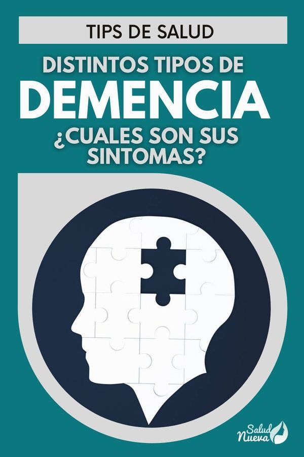 tipos de demencia y sus sintomas -