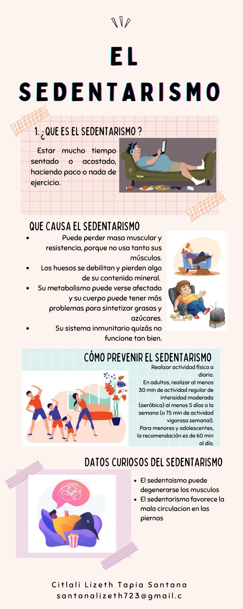 Infografía del Sedentarismo